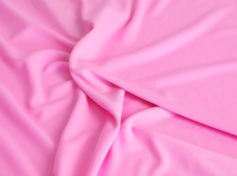 T Shirt Single Knit Cotton Fabric 100gsm Pink Plain