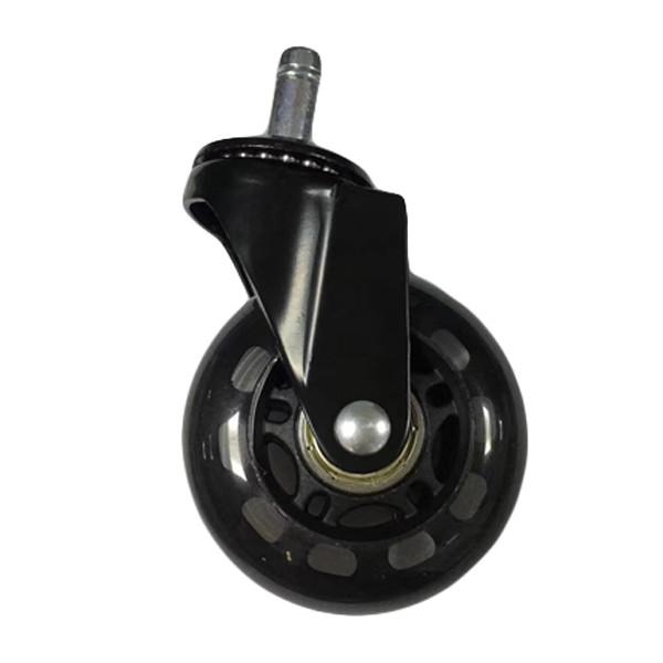 Cross-Border Plunger PU Casters Universal Wheels Mute Office Chair 75mm