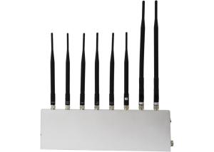 Quality Cell Phone Signal Jammer + GPS + WIFI + Walkie Talkie / Wireless Earphone (8 antennas) wholesale