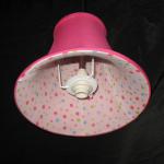 Flower Inner Kids Bedroom Lampshades Indoor Pink Bell Lamp Shade 45*45*45 Cm