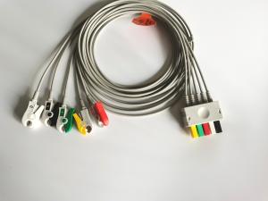 Quality IEC AHA 1.2m Length ECG Clip Leadwires Siemens Drager 3/5 wholesale