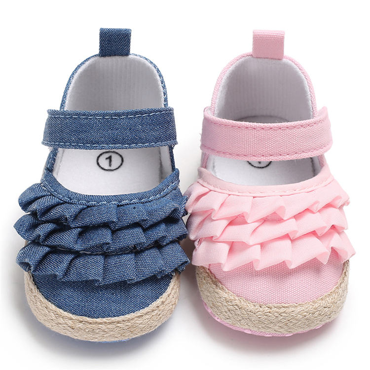 Free sample Cotton fashion 0-18 months crib prewalker baby sandals