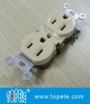 Residential Grade Plastic Single Receptacle / Duplex GFCI Receptacles Wall