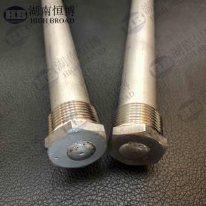 Quality Zinc Aluminum AZ63 AZ31 Magnesium Anode Rods 9mm-26mm Diameter Malleable Corrosion Resistant wholesale