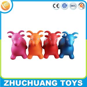 Quality 2015 chinese year plastic inflatable bouncing horse sheep toys wholesale