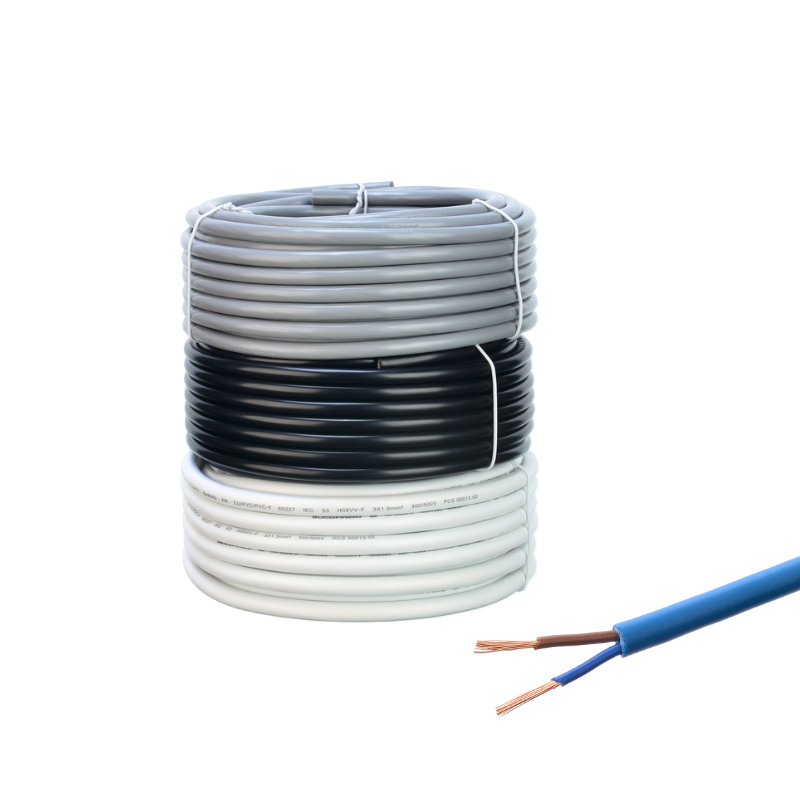 Industrial H05vv f 3g1h05vv f 3x2 5 Electrical Copper Cables for House Wiring 1.5mm 2.5mm2 PVC Jacket