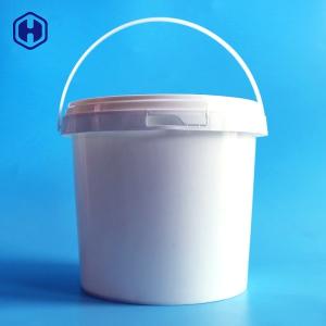 Quality White Round Plastic Container Hygienic Reusable Environmentally Friendly wholesale