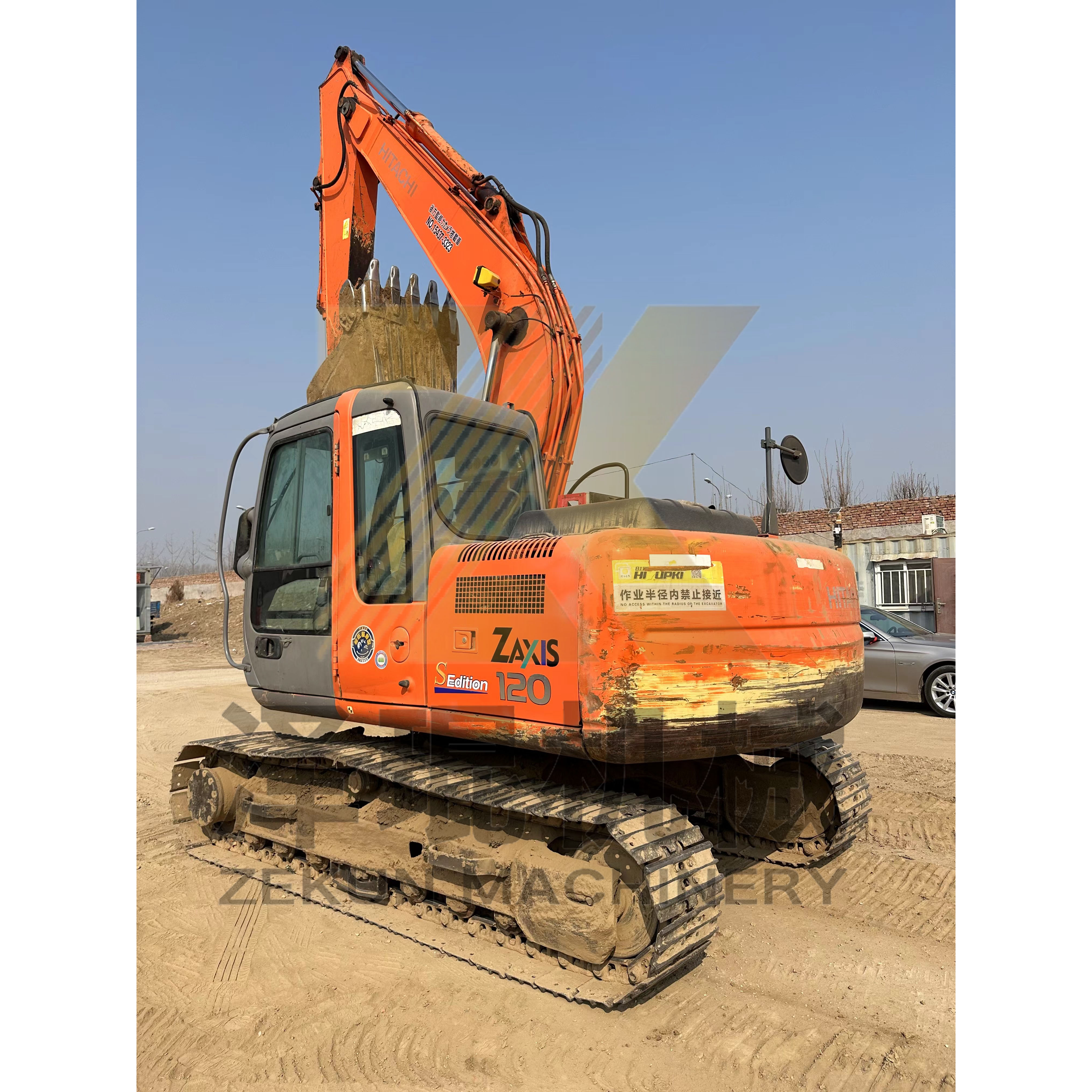 Used Hitachi ZX120-6 Mini Excavator in 12 Ton Operating Weight 4001-6000 Working Hours