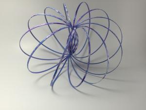 Quality Purple Color Metal Spiral Toy , Kinetic Arm Springy Quickly Delivery wholesale