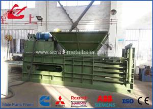 Quality Horizontal Automatic Tie Waste Paper Baler With Conveyor Feeding , Bale Size 1100x1100mm wholesale