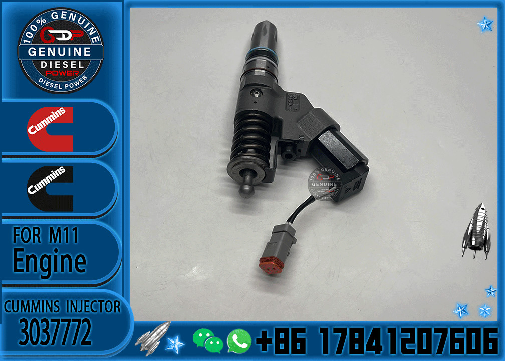 Construction Machinery PartsFuel Injector Diesel Fuel Injector 3037772 3411755 492825 4928517 For CUMMINS Diesel Engine