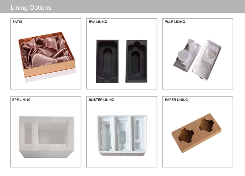 Rose Gold Cosmetic Makeup Brush Packaging Cosmetic Gift Box Cardboard