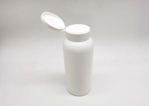 Quality 200ml White PET Plastic Cosmetic Bottles With Flip Top Cap wholesale