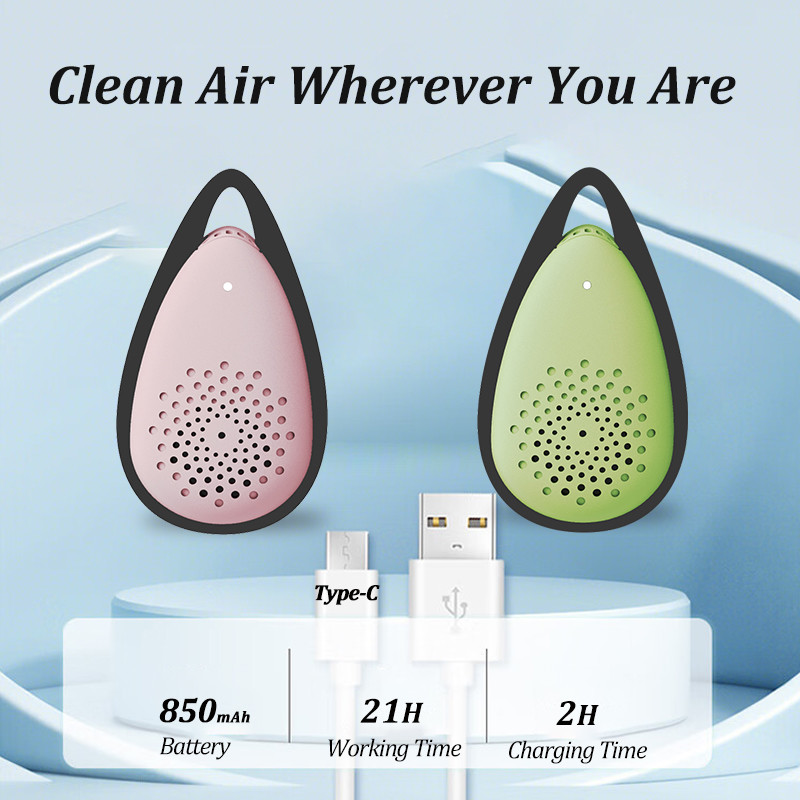 74gs Cold Plasma Small Wearble Air Purifier Protect Yourself From Flu And Allergies
