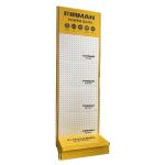 Factory Custom Size Color logo single side metal yellow retail store supermarket