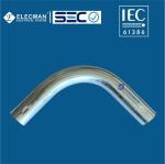 Carbon Steel IEC 61386 Conduits EMT Elbow 90 Degree Sleeve Connection