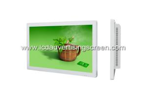 China White Frame Android Advertising Screen 27 Inch Digital Signage High Resolution on sale