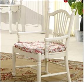 Quality modern solid wood white dining arm chair furniture wholesale