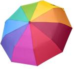 SGS Auto Open And Closed Fiberglass Ribs Rainbow Color Umbrella