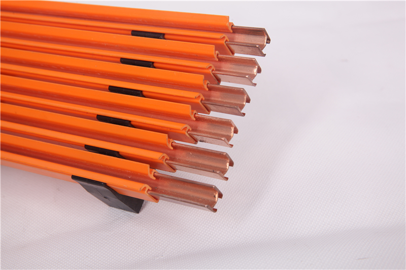Single Pole Crane Conductor Bar Mobile Equipment Enclosed Multiple Power Rail