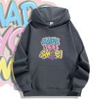 Printed Heavyweight Blank Hoodies Regular Sleeve For Winter