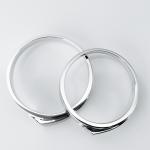 Square Diamond Customizable 10g His And Hers Wedding Rings
