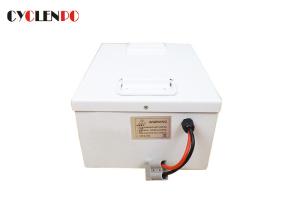 Quality White Rechargeable 24 Volt Lithium Ion Deep Cycle Battery 50ah 15kg For Golf Cart wholesale