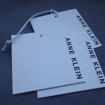 Coated Art Paper Ultrasonic Cut 0.6mm Paper Hang Tags For Clothing