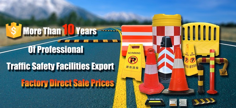 2017 Hot Selling Rubber Made Reflective Road Traffic Safty Cones