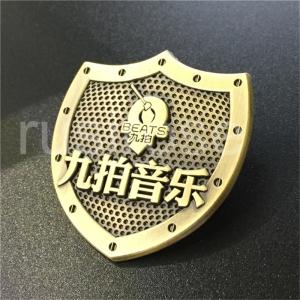 Quality Music company antique metal badges made to order, music company listed commemorative badges customized wholesale