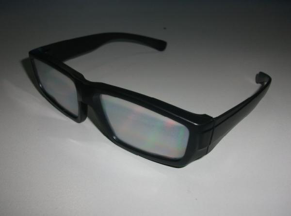 Newspaper inserts colorcode 3d fireworks glasses giveaways for local fund