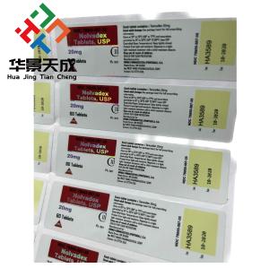 Quality Clomid 50 Capsules Medication Bottle Tags Labels Pharmacy Label Printing With Plastic Pots Printed Labels wholesale