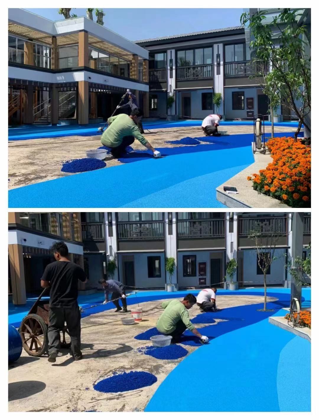 Poured EPDM Rubber Granules Playground Flooring Surface Infilled