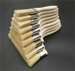Wood Handle Flat Carving Pen Acrylic Uv Gel Polish Acrylic Brush Set for OEM