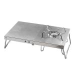 Gas Stainless Steel Camping Stove, Camping Accessories Portable Gas Grill,