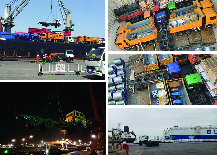 Orange Color BEIBEN NG80 Heavy Cargo Trucks With EuroII Emission Stander And 6X4 10 Tires Weichai Engine 420hp