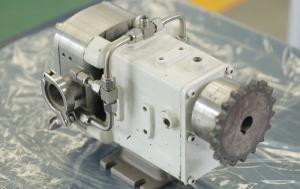 Quality White Twin Lobe Pump NPT SAE Two Lobe Rotary Pump 2.6m3/H Flowmeter wholesale
