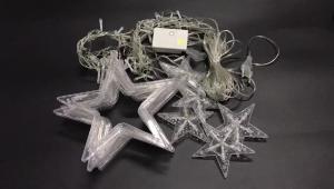 Quality Christmas 3.5M Fairy Star Led Curtain String Lights 100-240V Xmas Garland String Lights For Home Wedding Party Holiday Dec wholesale