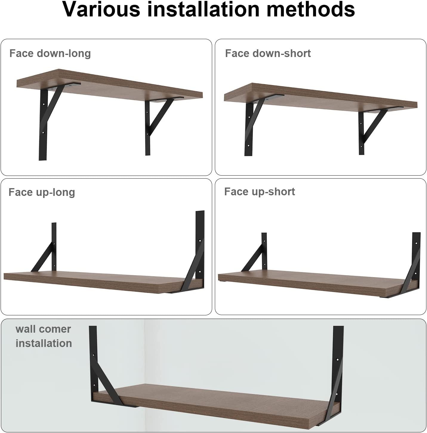 Steel Support Bracket for Wall Mounting Standard Metal Fabrication Angle Bracket