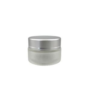 Quality Round 20g Custom Glass Cosmetic Jars Packaging Diameter 4.7cm Height 3.2cm wholesale