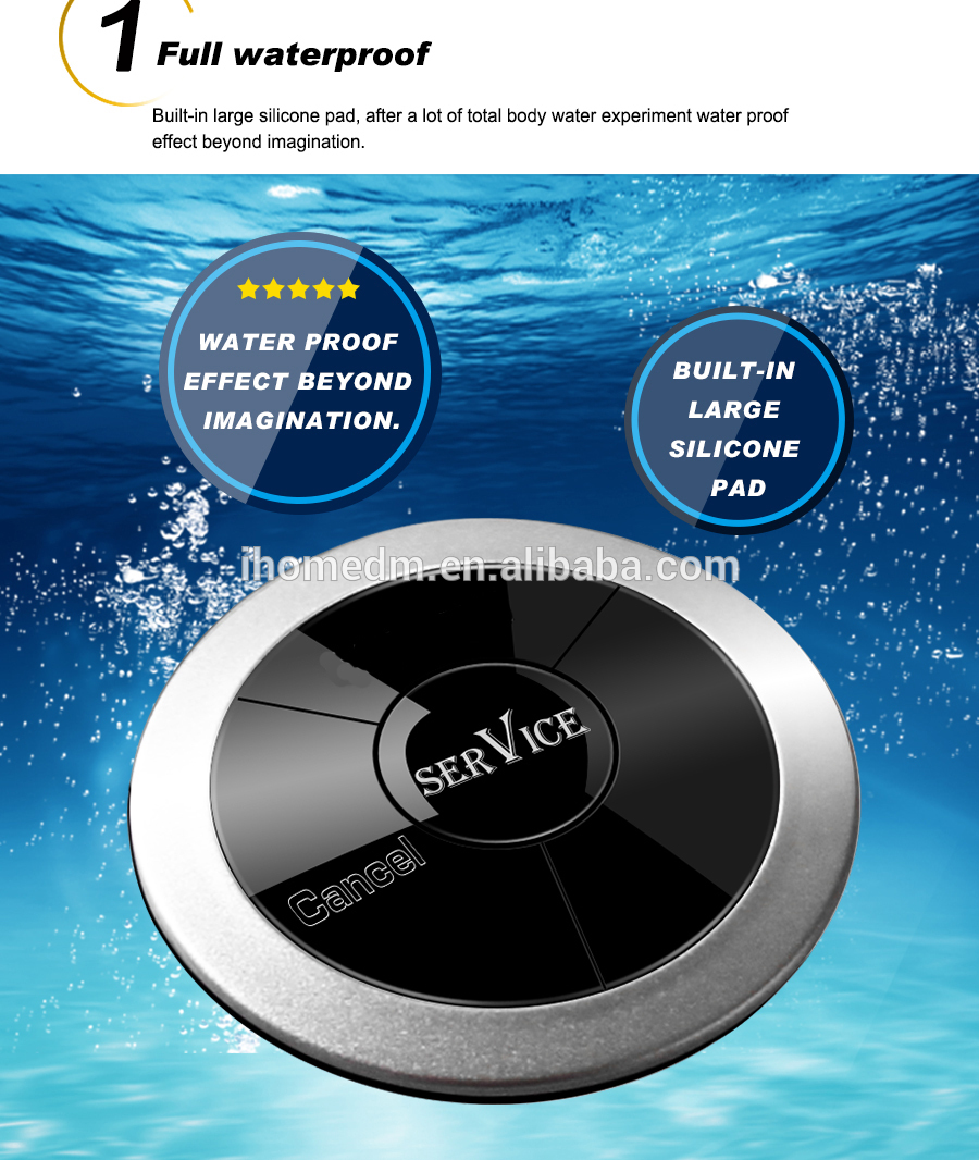 wireless restaurant products waterproof table service call