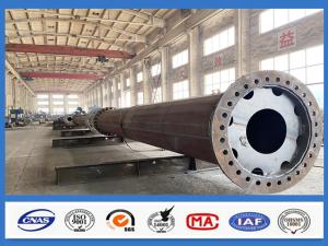 Quality Galvanized Steel Suspension Pole Tensile Strain Angle Pole 35kv 110kv 220kv wholesale