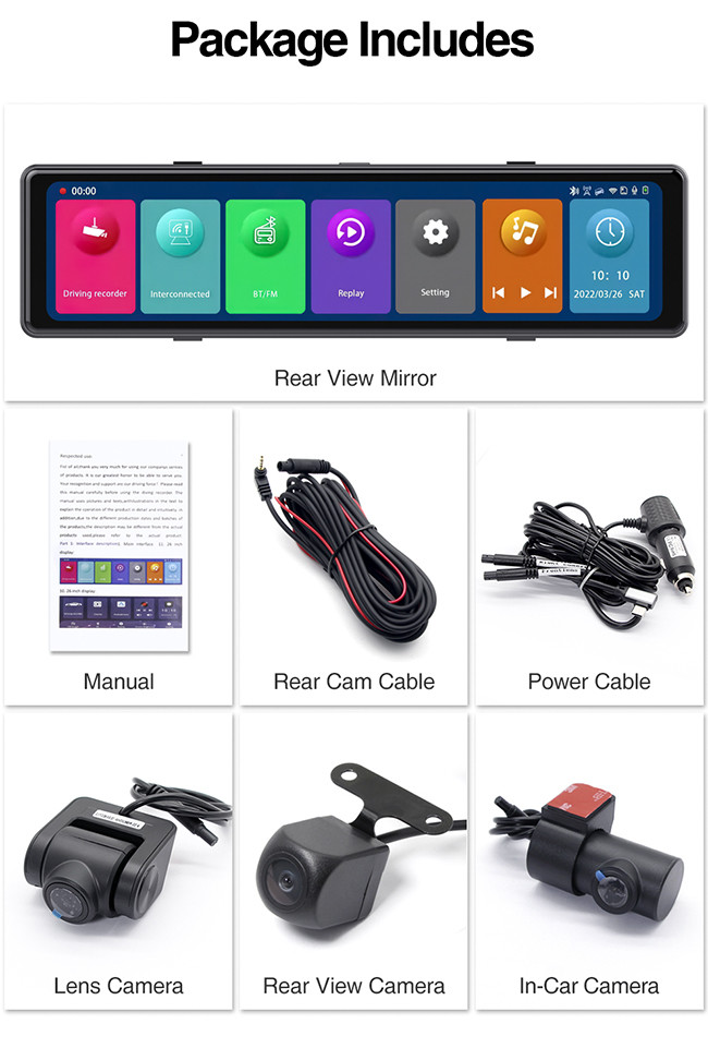 11.26 Inch Car Dash Cam Car DVR Camera Auto Digital Video Recorder Camcorder