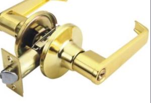 Quality Gold Plated Door Lever Lock , Safety First Lever Handle Lock Fast Delivery wholesale