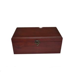 Quality Customized Luxury Solid Wooden Wine Packaging 9mm Thickness 34.5x17x9cm wholesale