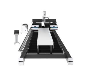 Quality Gantry Fiber Laser Steel Beam Cutting Machine Cutting Holes And Plate Together wholesale