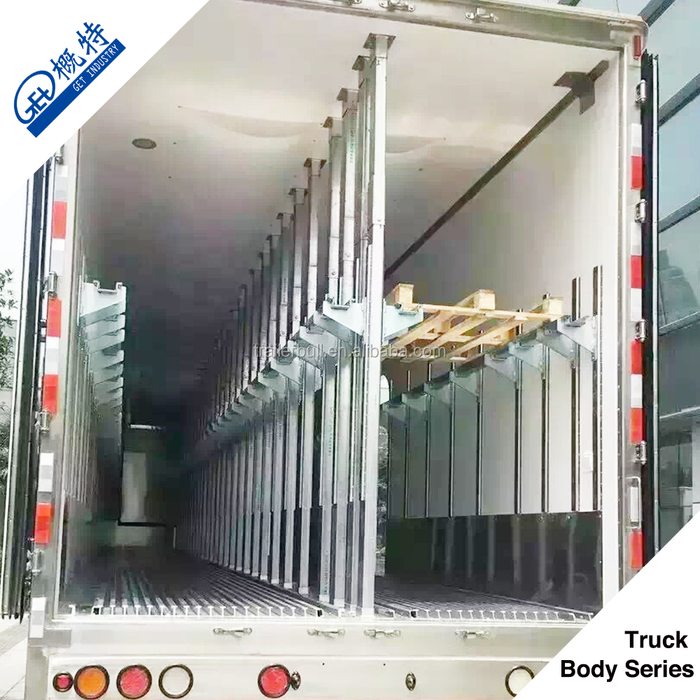 0.295 W/m2 C K Value Refrigerated Semi Truck Trailer for Frozen Meats and Chill Foods