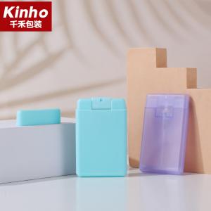 Quality 20ml Pocket Credit Card Shape Hand Sanitizer Spray With Cap wholesale