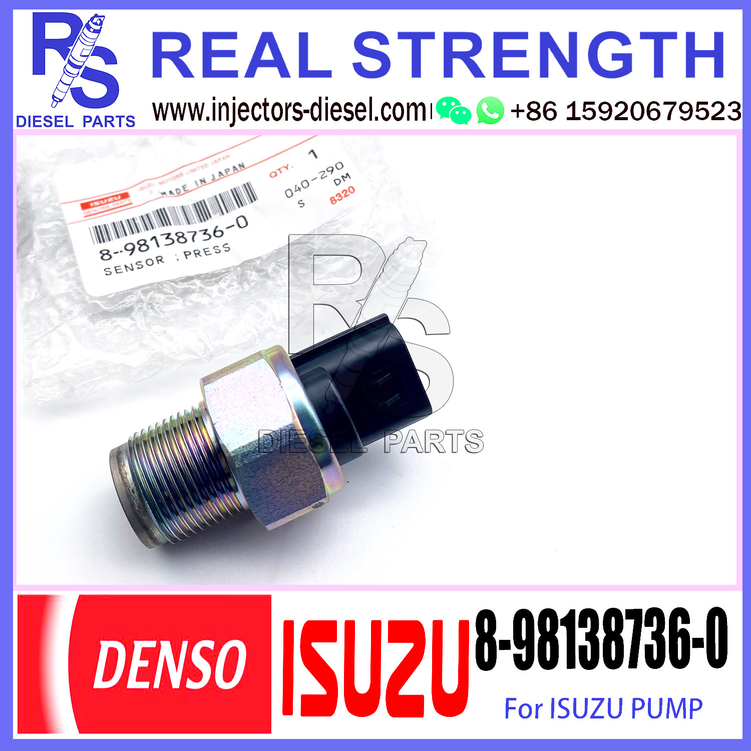 Press Sensor Isuzu Engine Parts 8981387360 4990006310 8-98138736-0 499000-6310