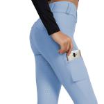 Light Blue XXS-XL Horse Riding Pants Silicone Women Equine Racing Breeches